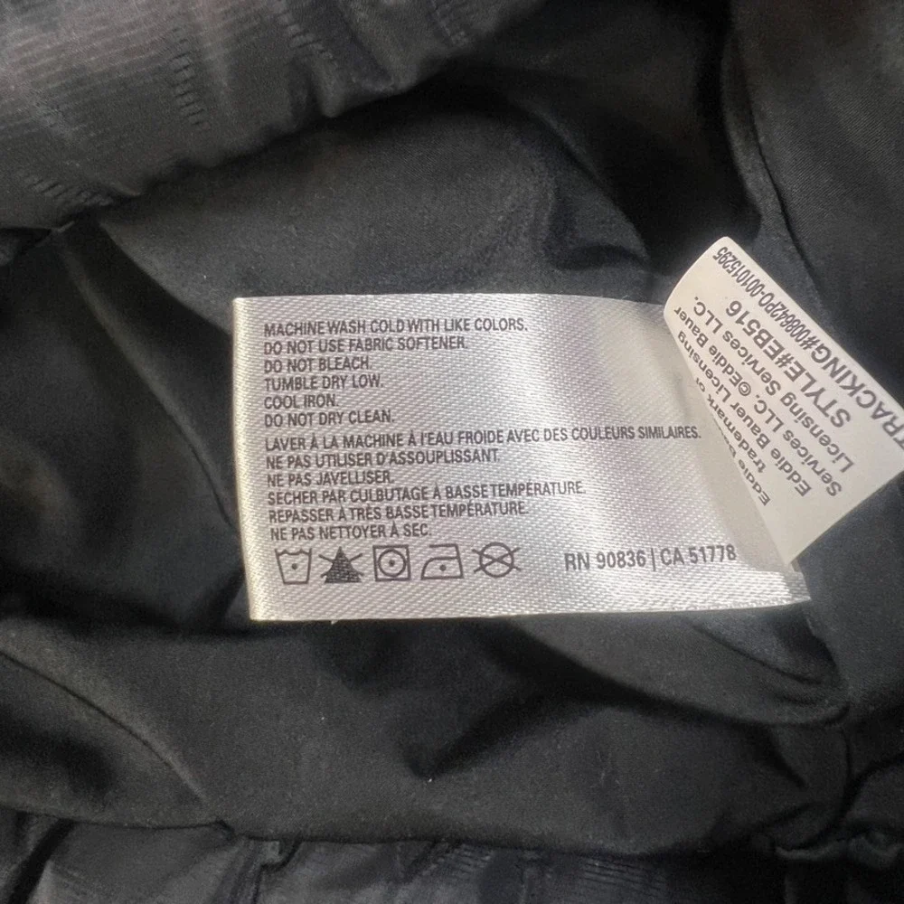 Eddie Bauer Men's L Packable‎ Puffer Vest Black Gorpcore Outdoor Zip Logo - Picture 7 of 8